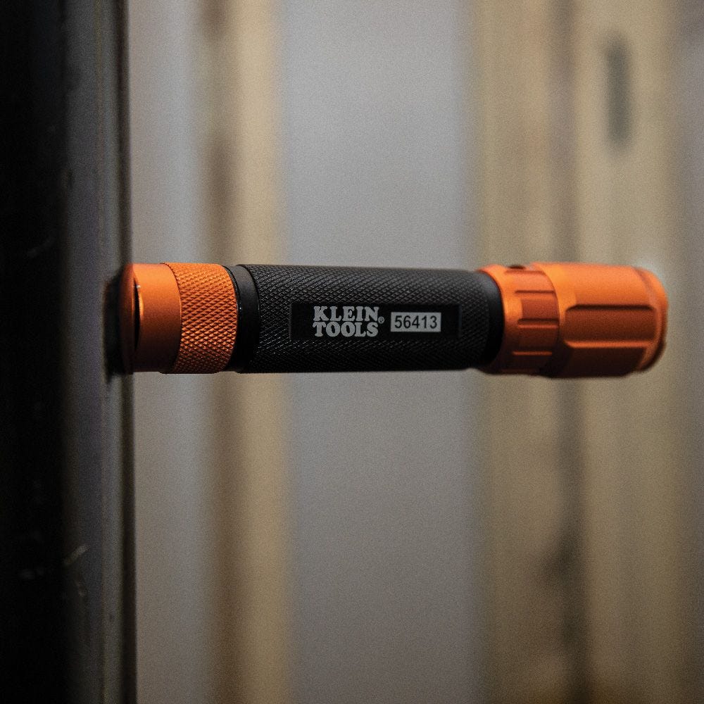 Klein Tools 56413 Rechargeable 2-Color LED Flashlight with Holster