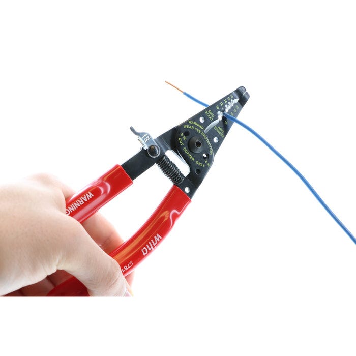 Wiha 57810 Classic Grip Wire Strippers, 7.25 in.