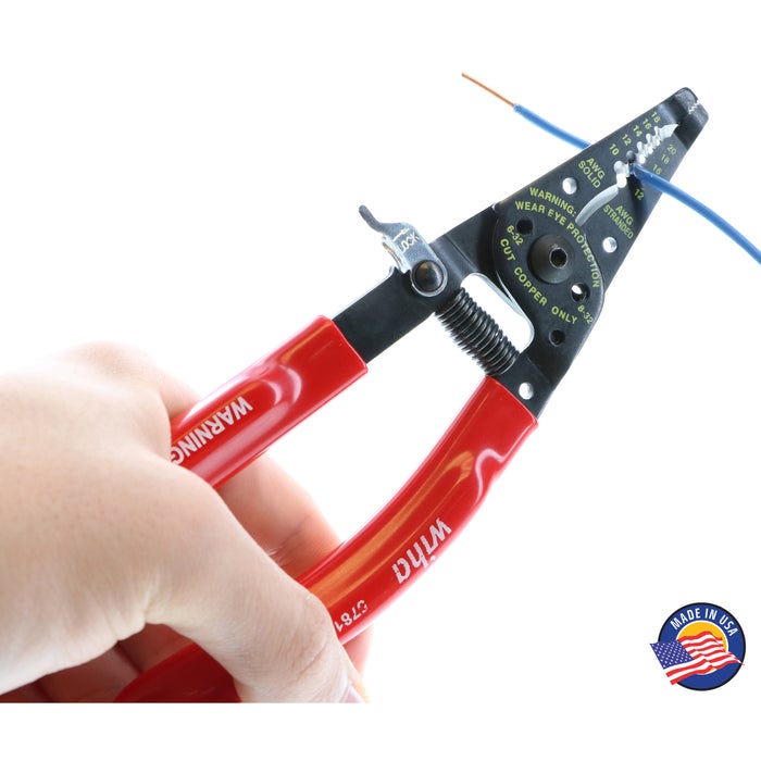 Wiha 57810 Classic Grip Wire Strippers, 7.25 in.