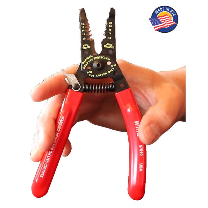 Wiha 57810 Classic Grip Wire Strippers, 7.25 in.