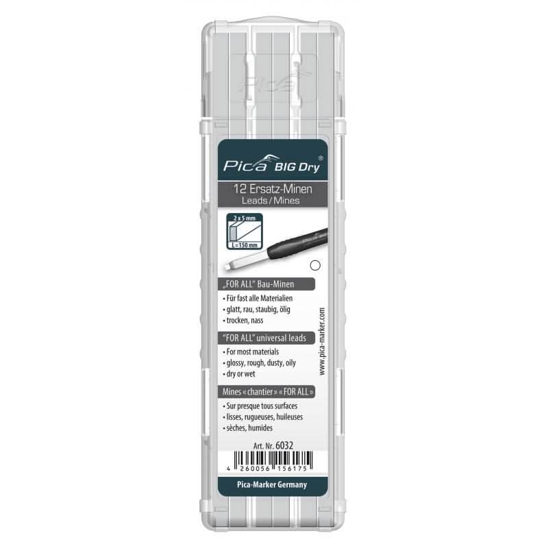 Pica 6032 BIG Dry Universal Lead Refill, White (12-Pack) – Tool Nut