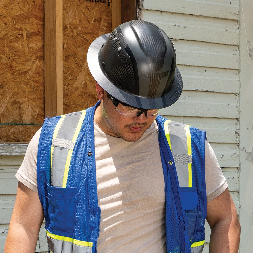 Klein Tools 60513 Klein Carbon Fiber Full Brim Hard Hat, Spartan