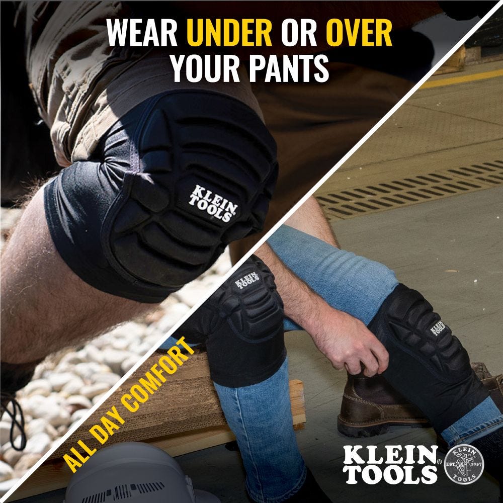 Klein Tools 60614 Lightweight Knee Pad Sleeves, S/M