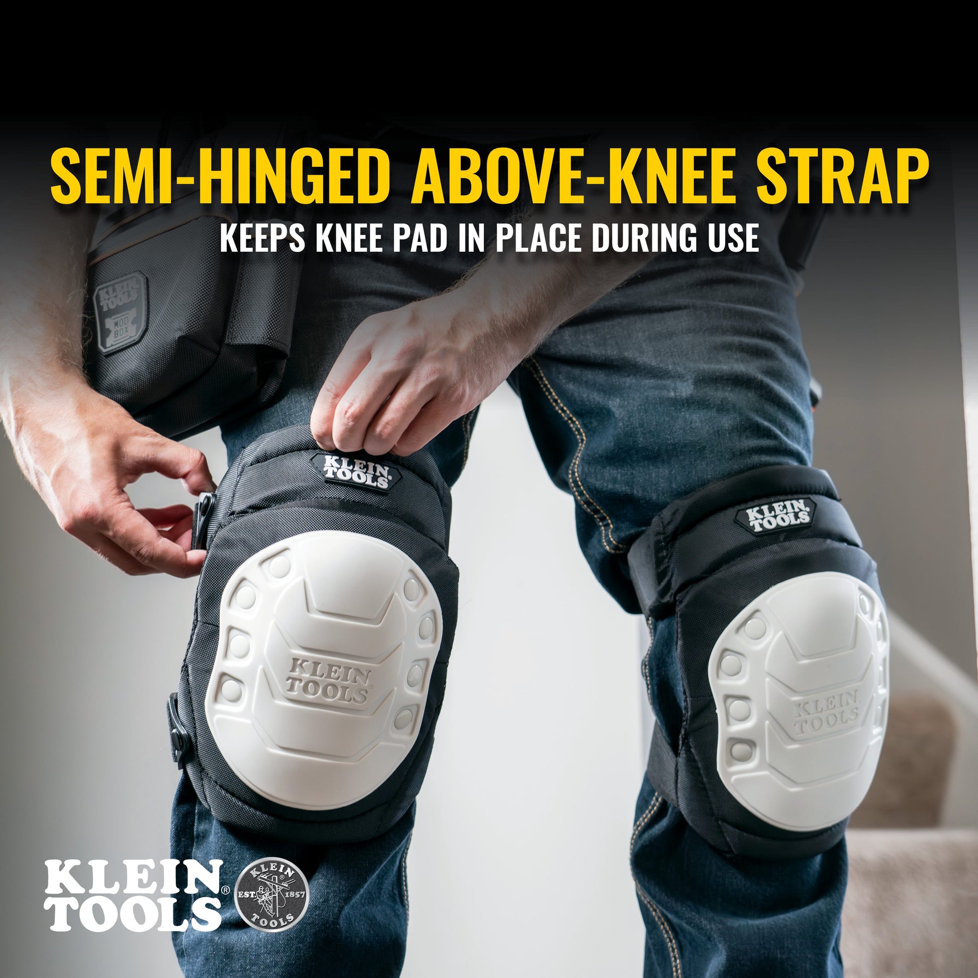 Klein Tools 60846 Non-Marring Semi-Hinged Knee Pad