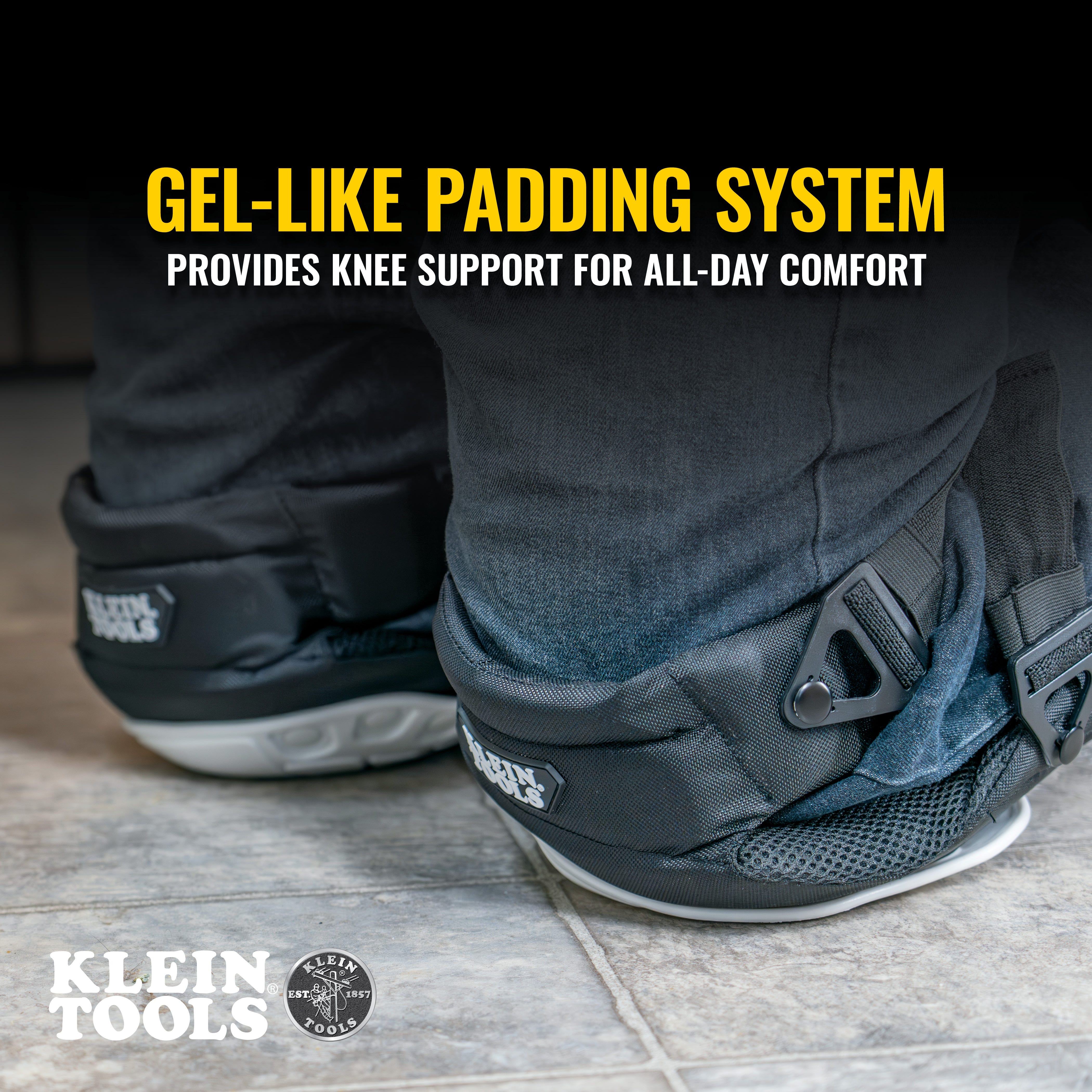 Klein Tools 60846 Non-Marring Semi-Hinged Knee Pad
