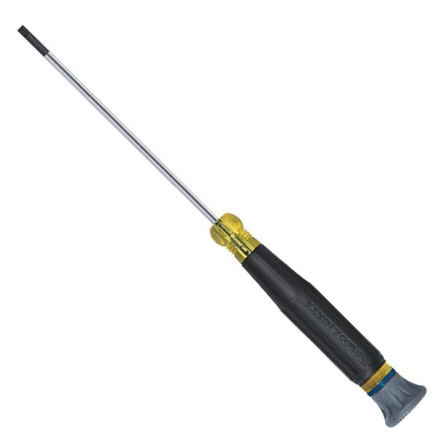 Klein 614-4 Electronics Screwdriver, 1/8" Slotted, 4" blade