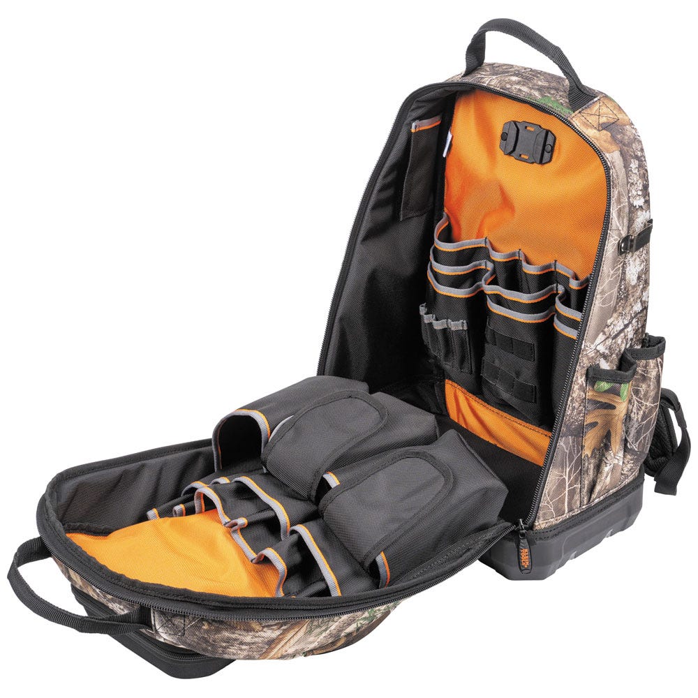 Klein Tools 62800BPCAMO Tradesman Pro XL Tool Bag Backpack, 40 Pockets, Camo