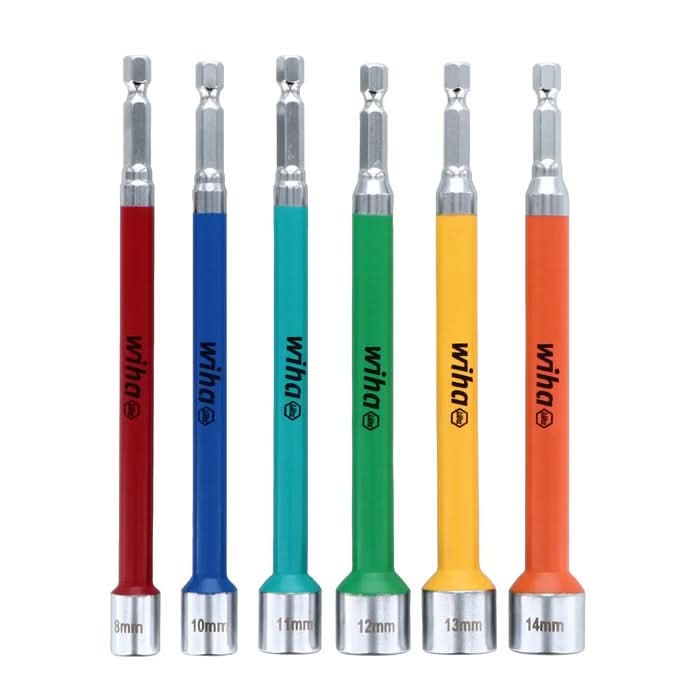 Wiha 70487 6 Piece Color Coded Magnetic Nut Setter Metric Set Wiha 70487 6 Piece Color Coded Magnetic Nut Setter Metric Set