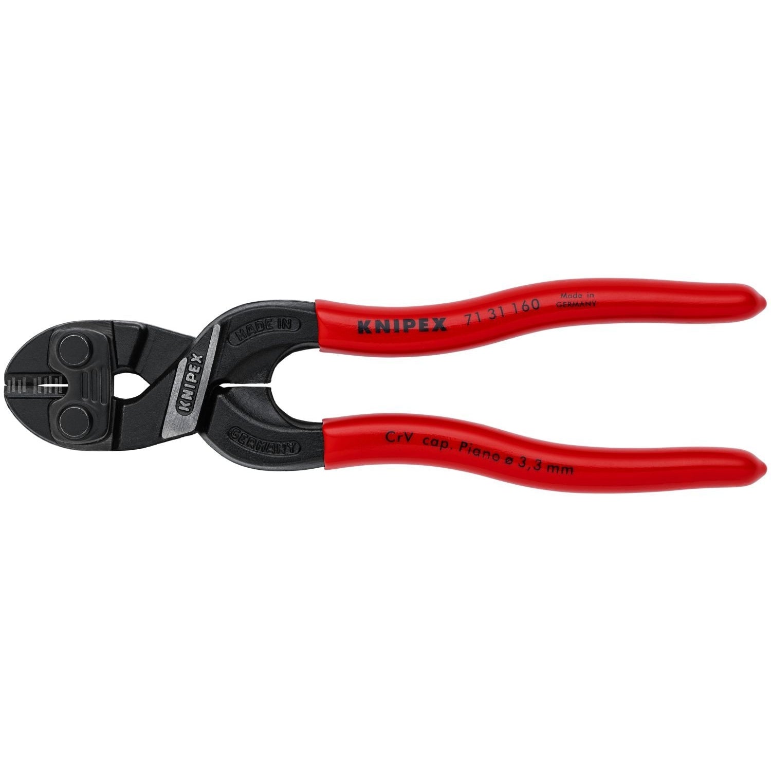 Knipex 71 31 160 CoBolt S Compact Bolt Cutters-Notched Blade