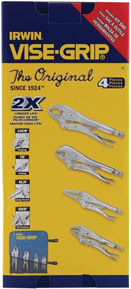 Irwin 71 VISE-GRIP Original 4-Piece Locking Pliers Set