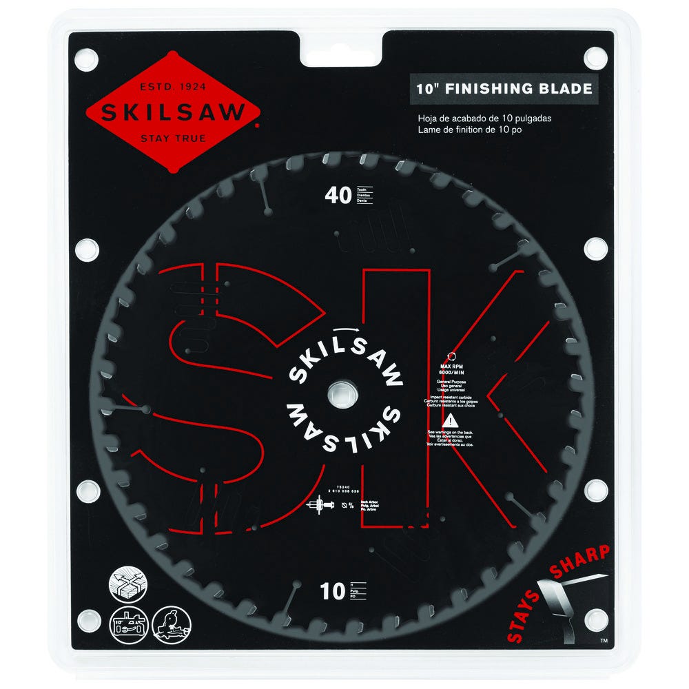 SKIL 75240 10 in. X 40-Tooth Table Saw Blade