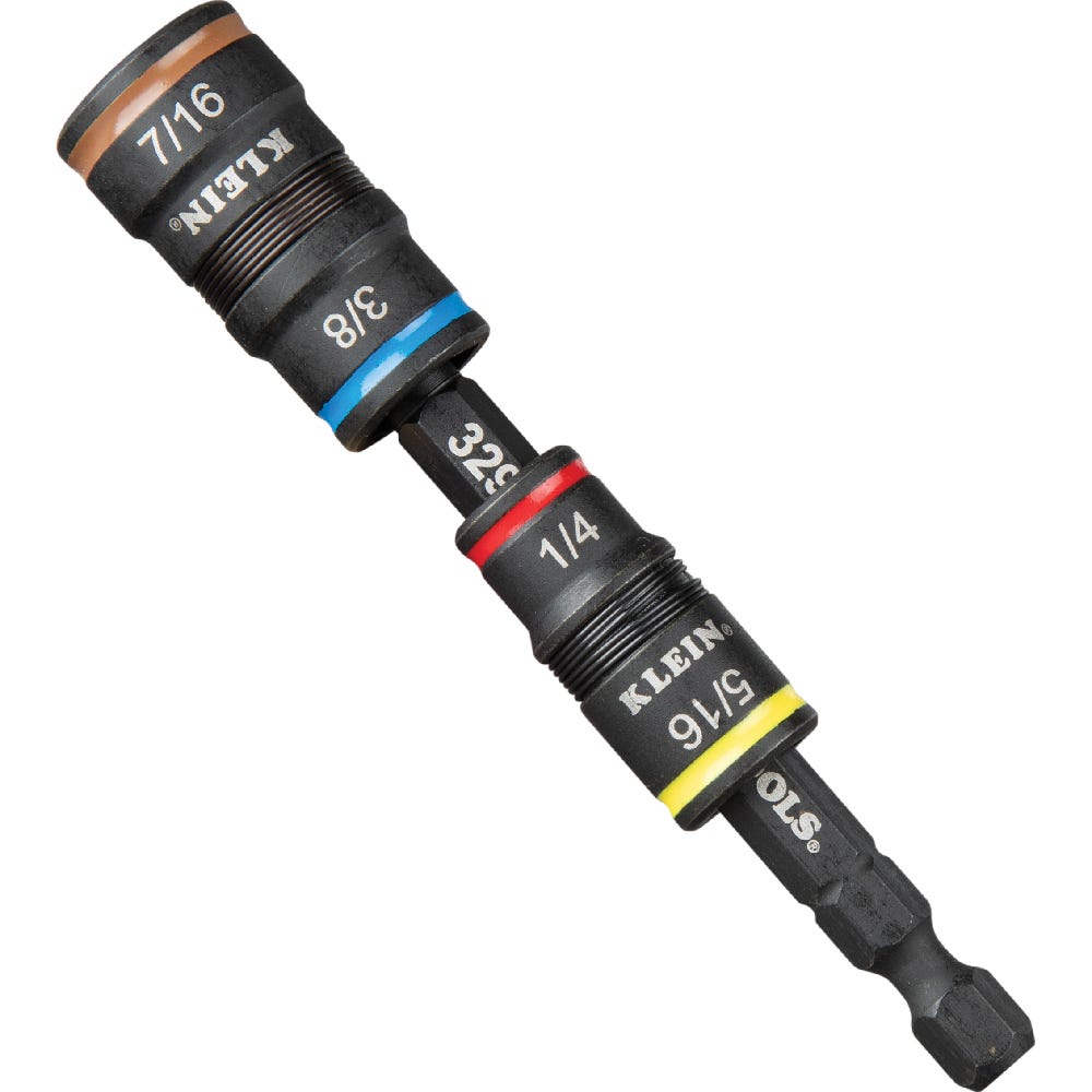Klein Tools 85515HD 3-Piece Flip Socket, Mini Ratchet and Multi-Bit Driver Set