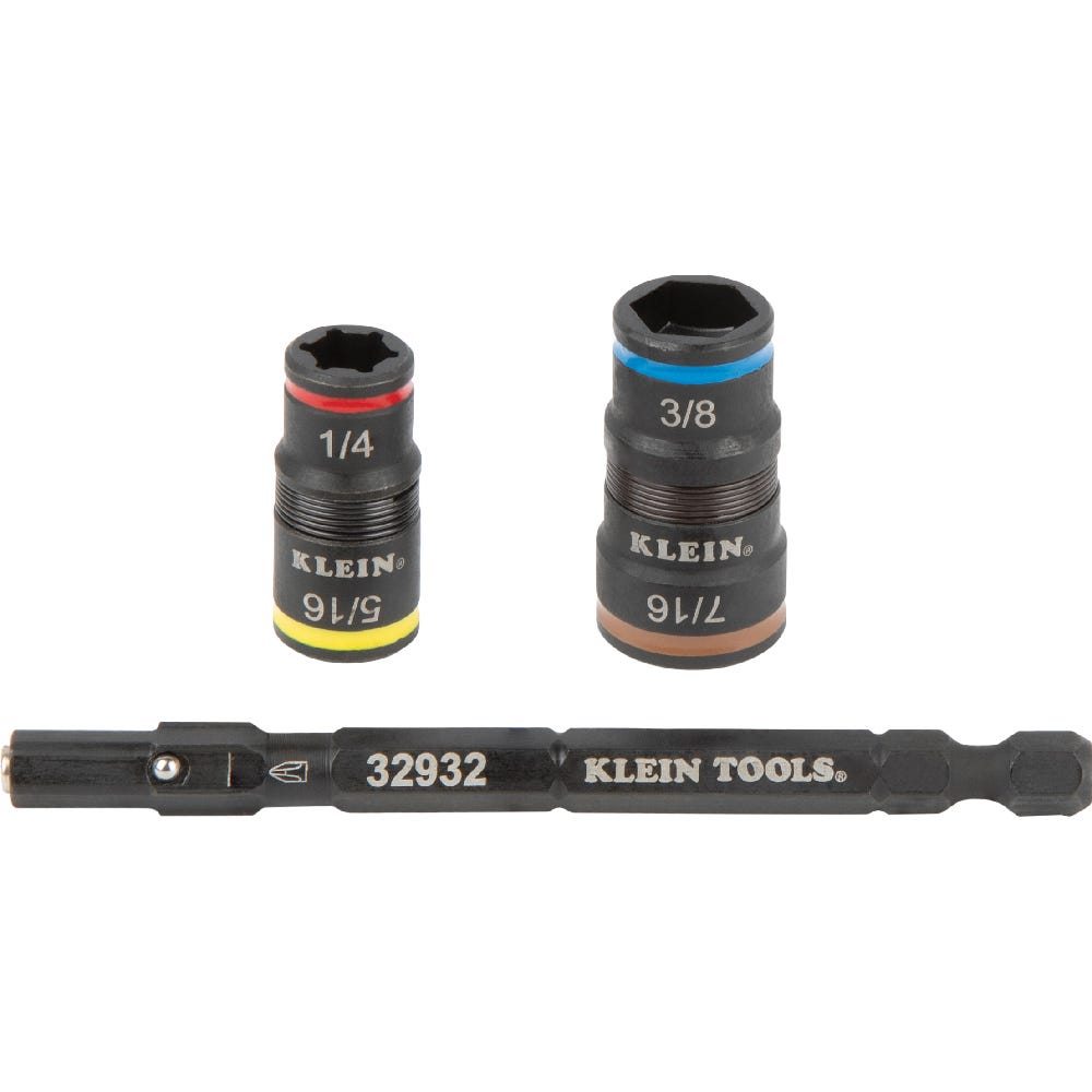 Klein Tools 85515HD 3-Piece Flip Socket, Mini Ratchet and Multi-Bit Driver Set