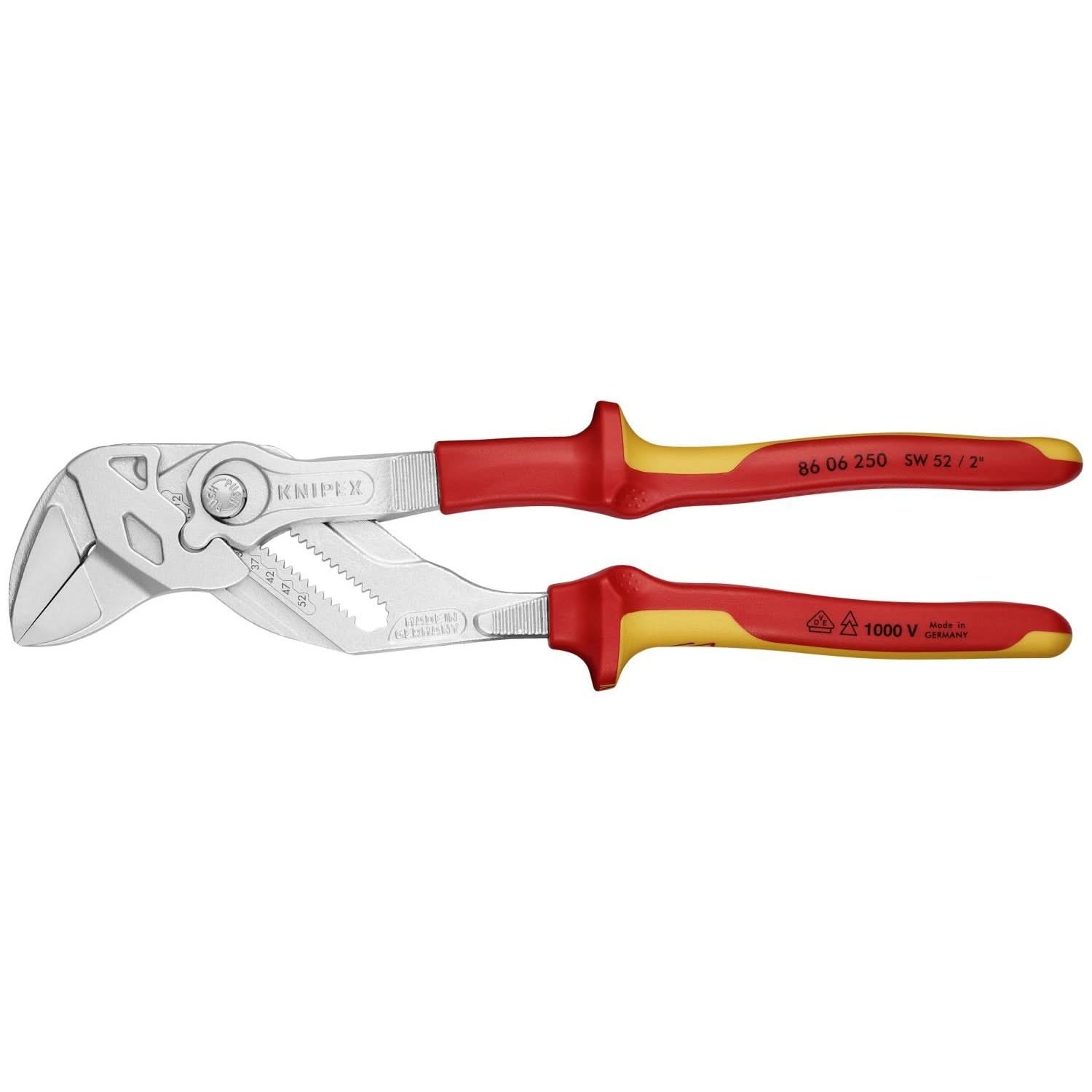 Professional Pliers KNIPEX Pliers Wrench 1000V-Insulated 250mm - Self-Service Card Blister Pack Tool Metric Imperial Adjustable