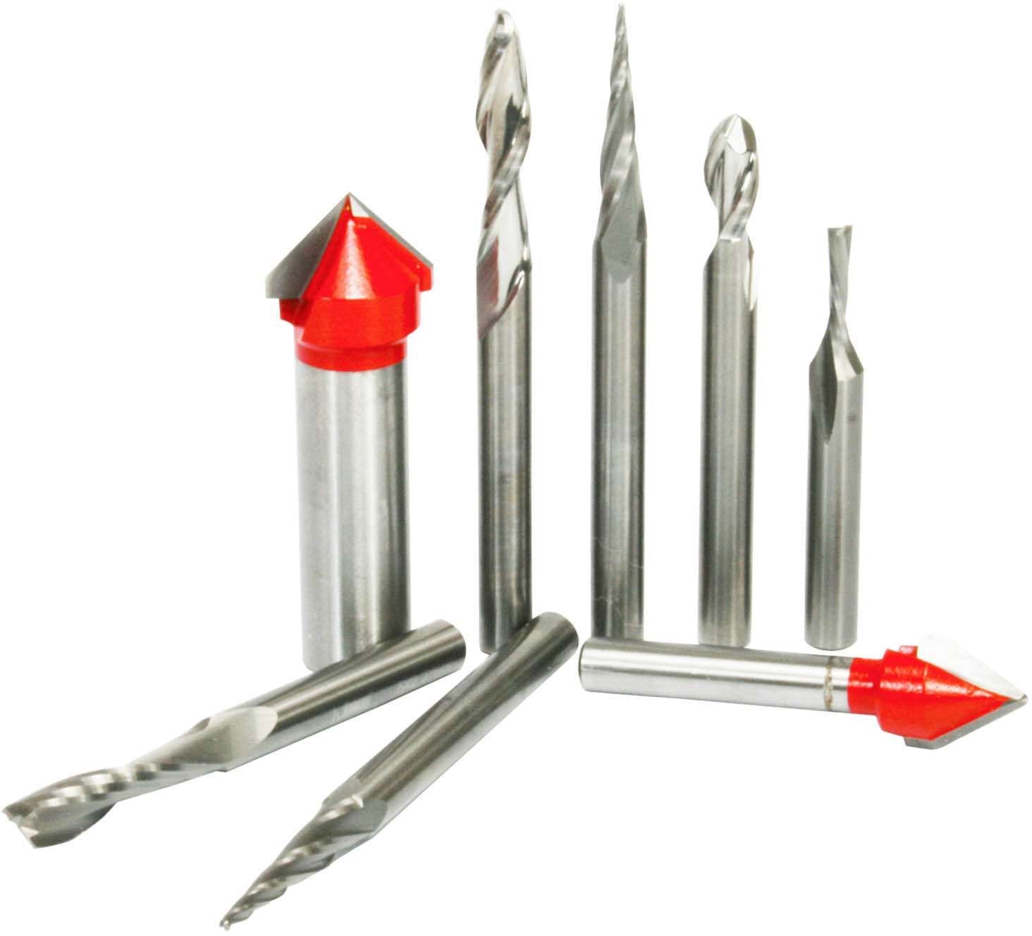 Freud 87-108 8 Piece CNC Router Bit Signmaking Set