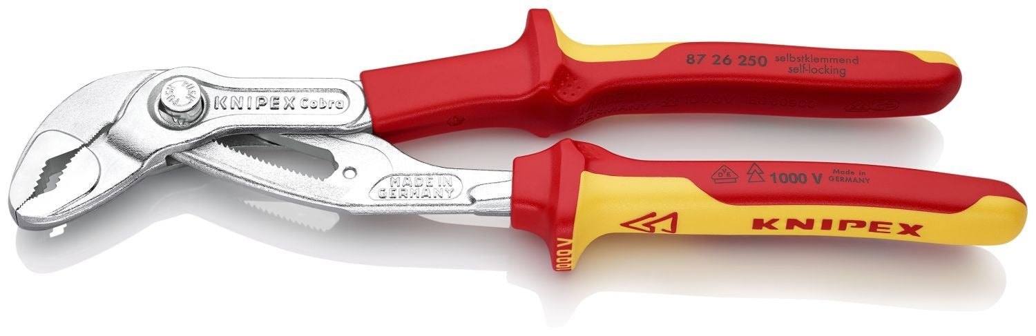 Knipex 87 26 250 Cobra Water Pump Pliers-1000V Insulated