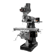 JET 894434 EVS-949 Mill with 3-Axis Newall DP700 (Knee) DRO and Servo X, Y, Z-Axis Powerfeeds and USA Air Powered Draw Bar