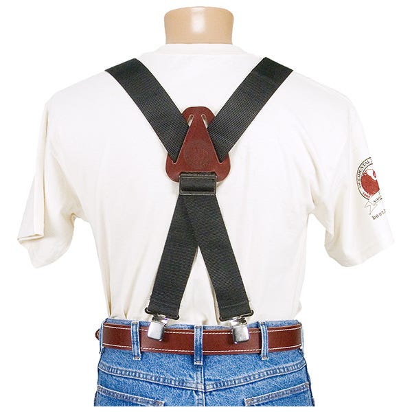 Occidental Leather 9020B Oxy Nylon Suspenders, Black