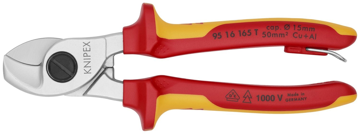 Knipex 95 16 165 Cable Shears-1000V Insulated