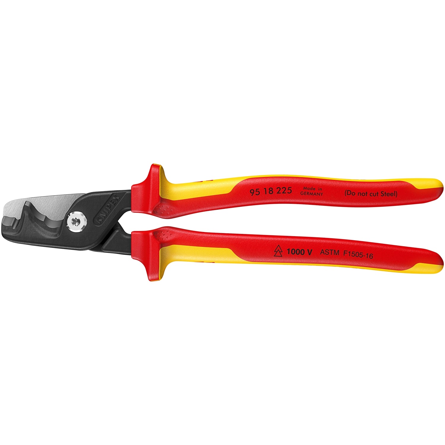 Knipex 95 18 225 StepCut XL Cable Shears - 1000V Insulated