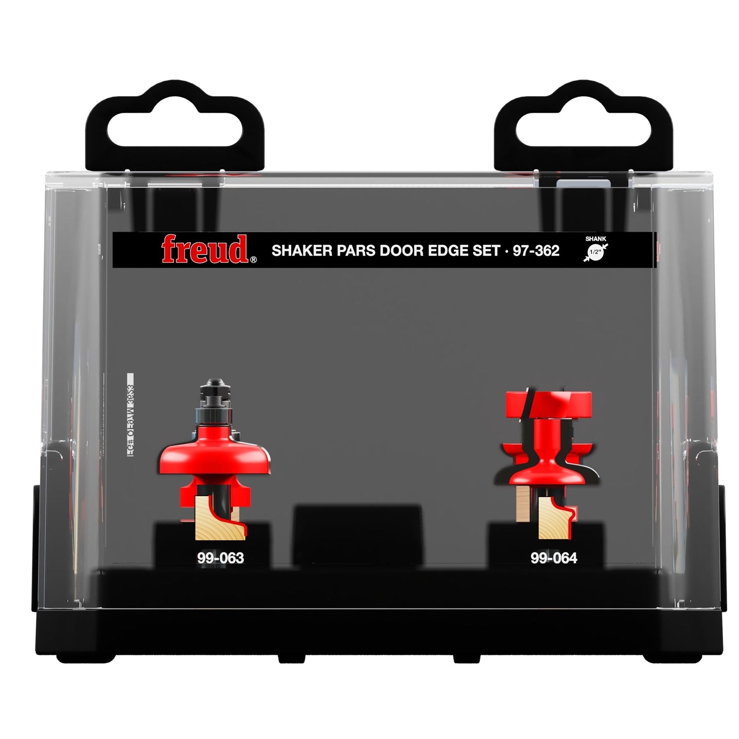 Diablo 97-362 3 Piece Premier Adjustable Shaker Door Edge Router Bit Set