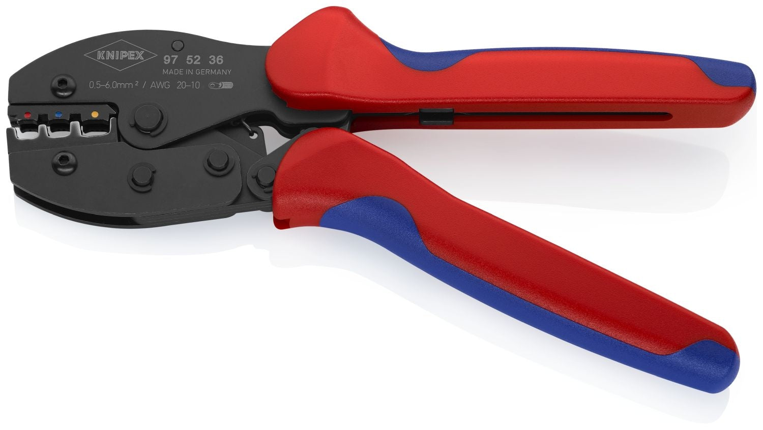 Knipex 97 52 36 Crimping Pliers For Insulated Terminals, Plug Connectors and Butt Connectors