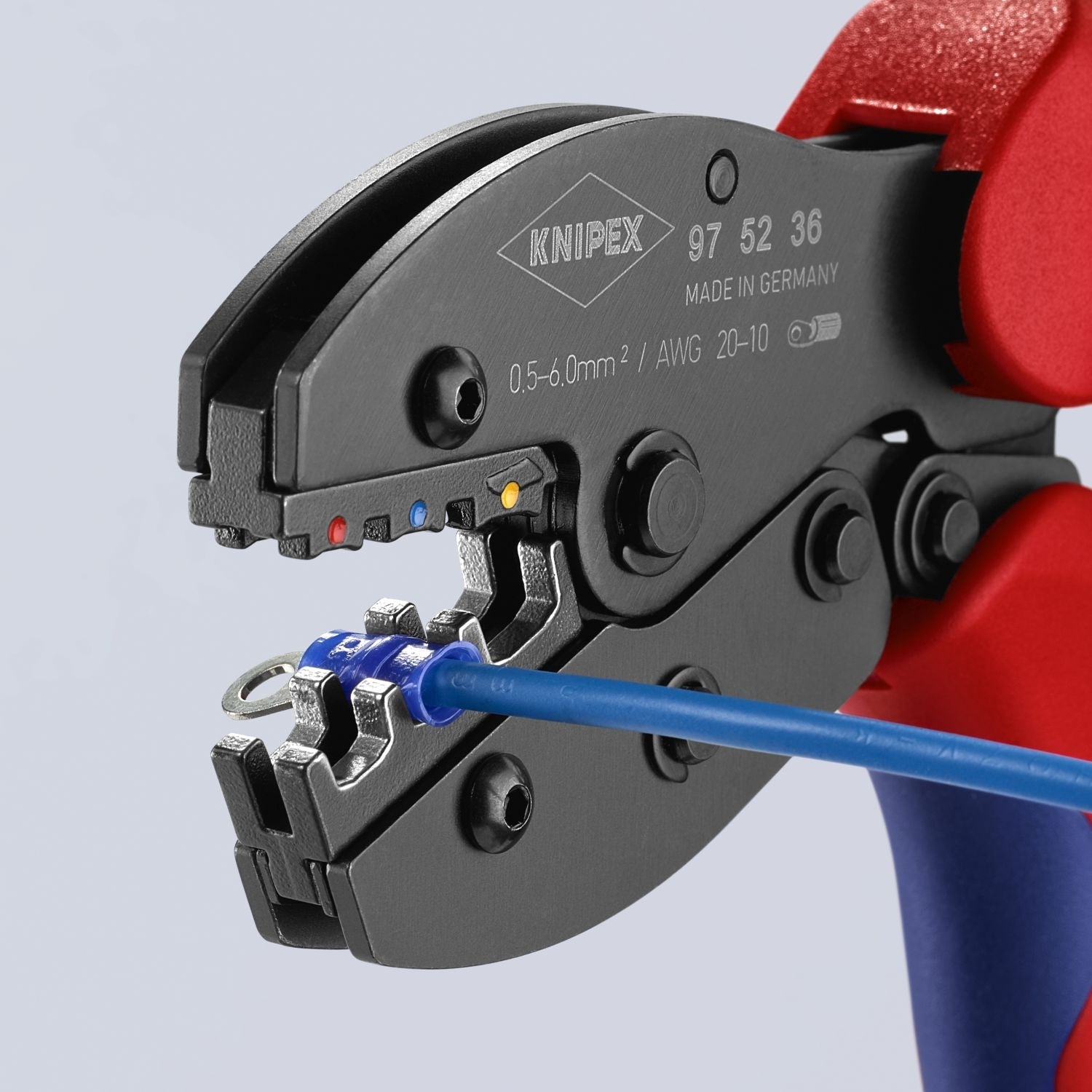 Knipex 97 52 36 Crimping Pliers For Insulated Terminals, Plug Connectors and Butt Connectors
