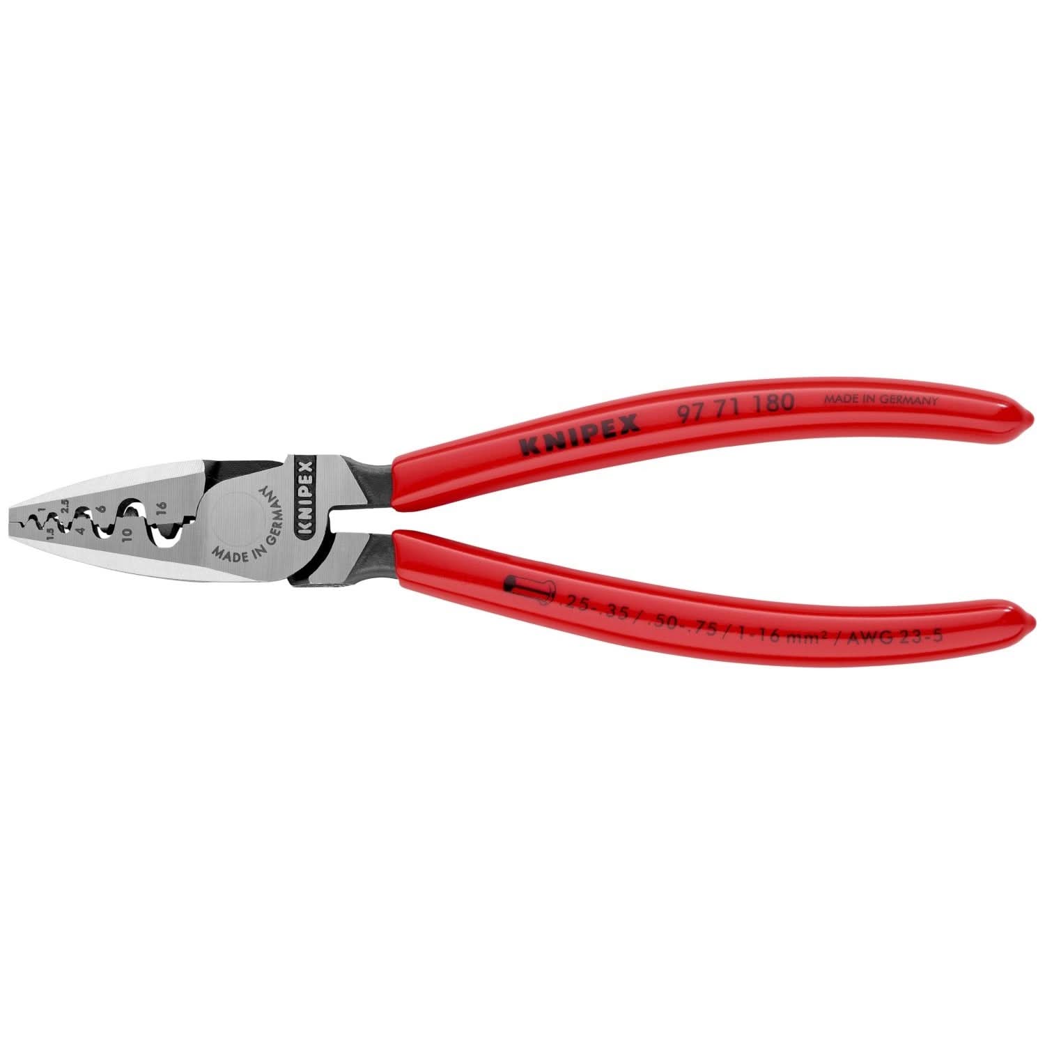 Knipex 97 71 180 Crimping Pliers for Wire Ferrules – Tool Nut