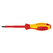 Knipex 98 12 02 Square Drive Screwdriver, 4"-1000V Insulated, R2