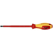 Knipex 98 20 80 Slotted Screwdriver, 7"-1000V Insulated, 5/16" tip