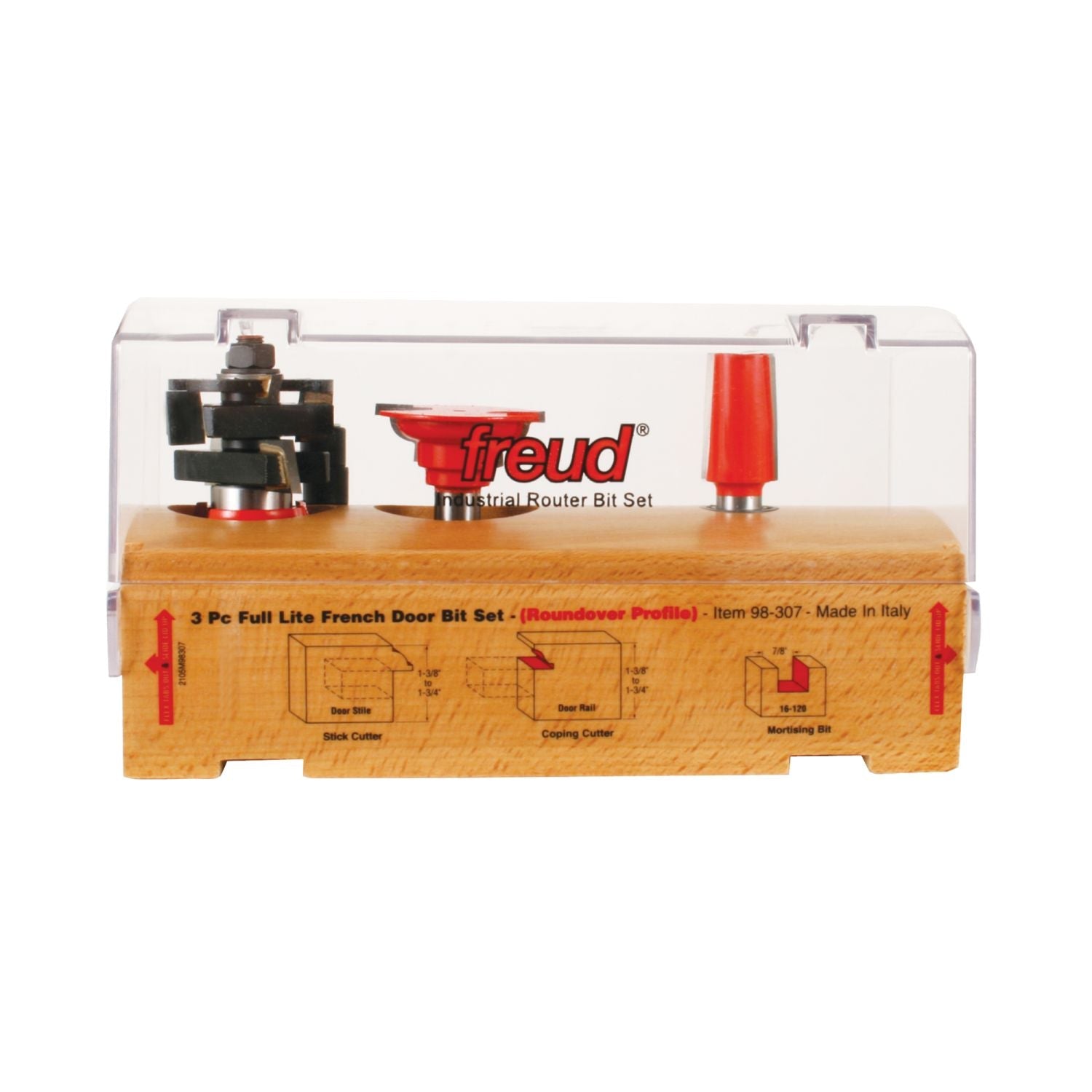 Freud 98-307 3 Piece French Door Router Bit Set – Tool Nut
