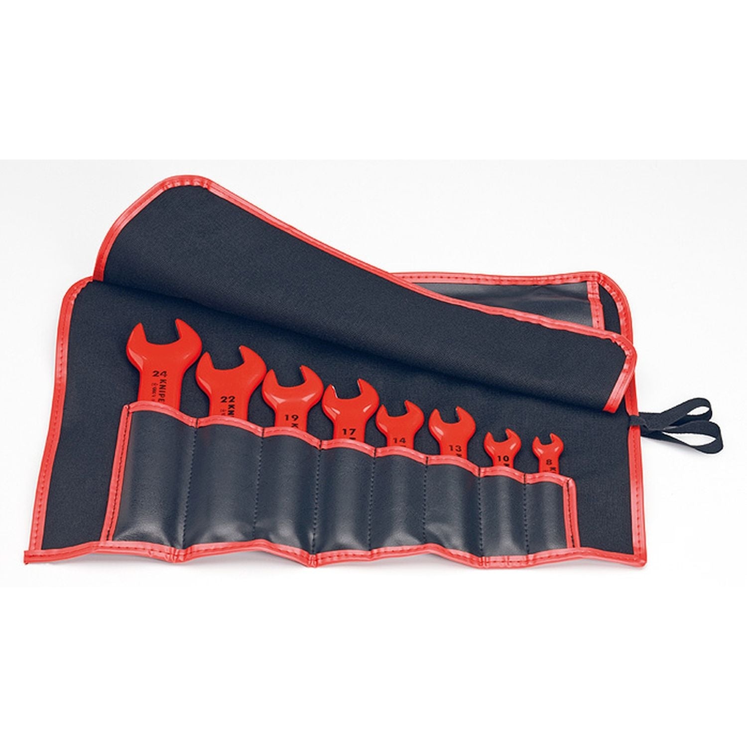 Knipex 98 99 13 S5 8 Pc Open End Wrench Set, Metric-1000V Insulated
