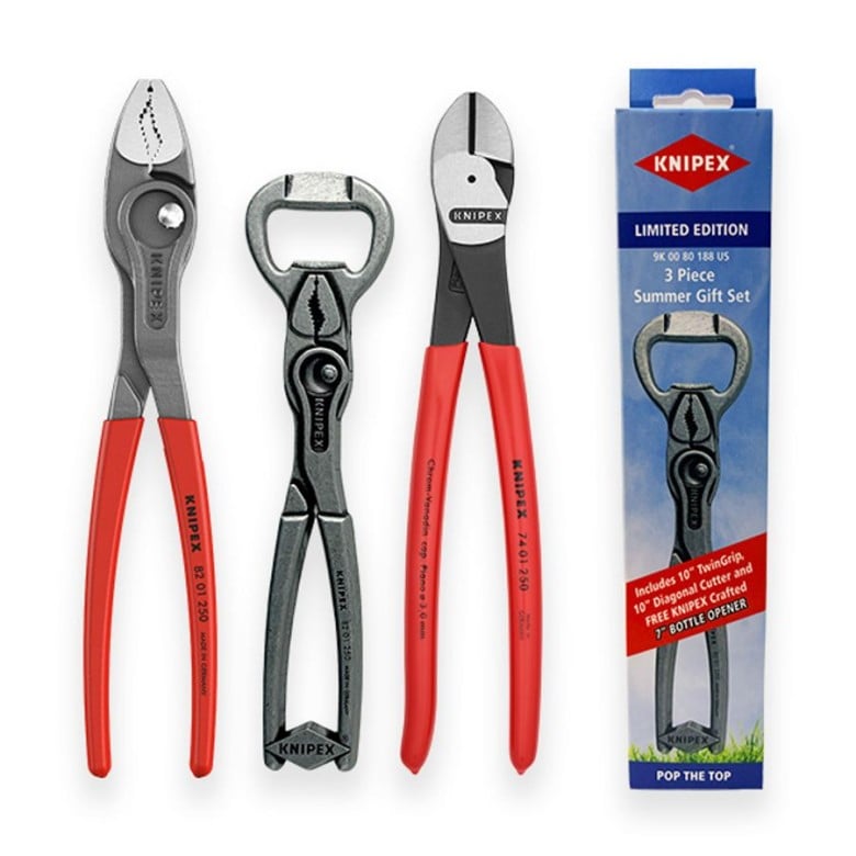 Knipex 3-Piece Limited Edition Gift Set with Free 7-in. Bottle