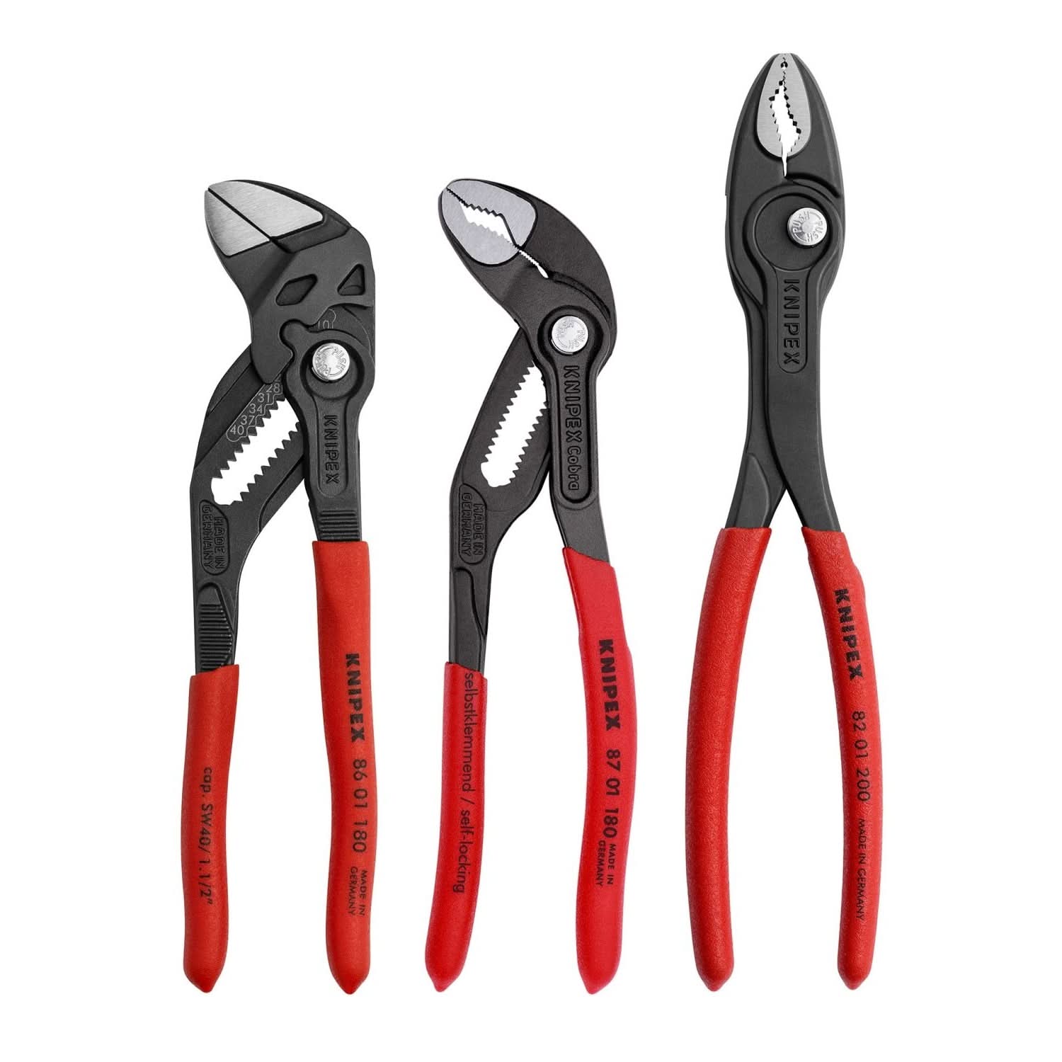 Knipex 9K 00 80 156 US 3-Piece Top Selling Pliers Set – Tool Nut