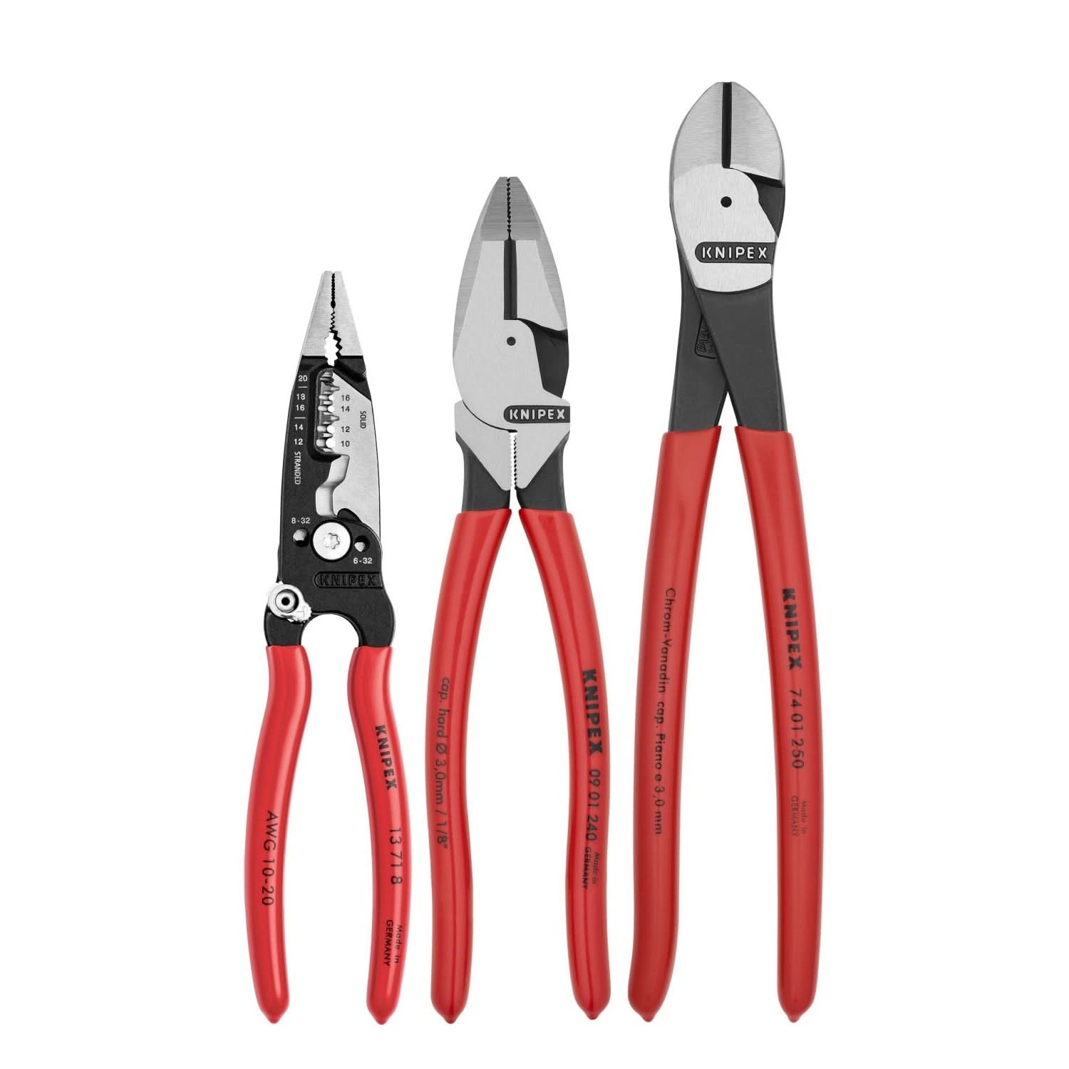 kuku KNIPEX Tools 989822US 5-Piece 1000V Insulated High Leverage Pliers
