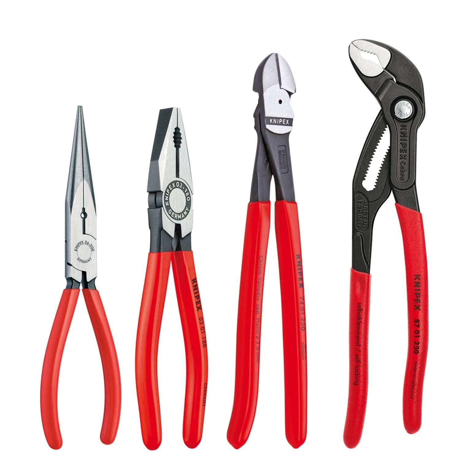 Knipex 9K 00 80 94 US 4-Piece Special Pliers Set With Cobra Water