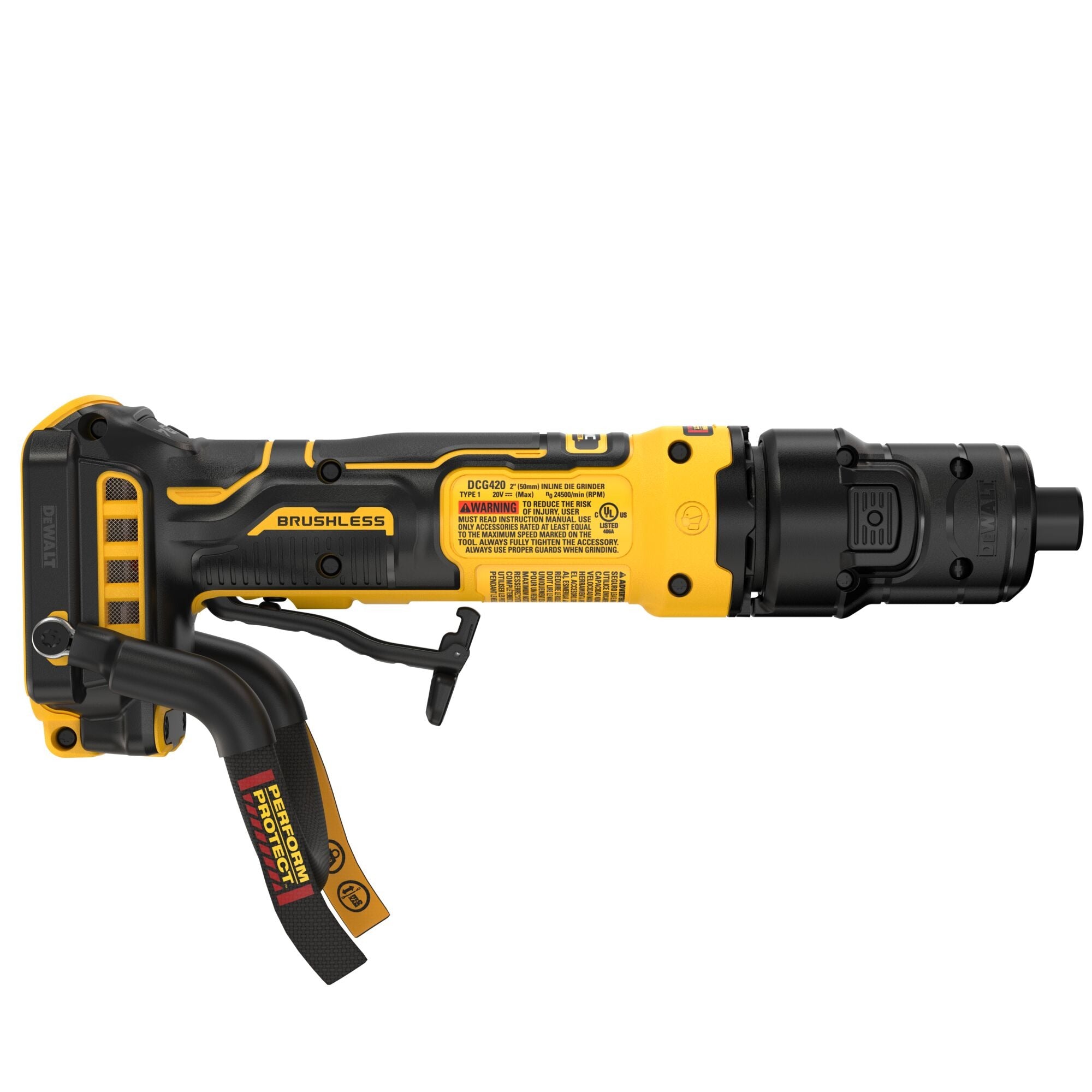 DeWALT DCG420BLR 20V MAX ATOMIC Die Grinder with Lanyard Ready Attachment Point, Tool Only