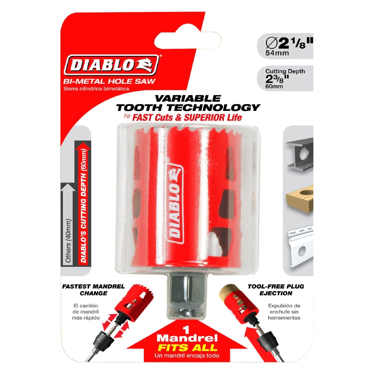 Diablo DHS2125 2-1/8 Inch Hole Saw – Tool Nut