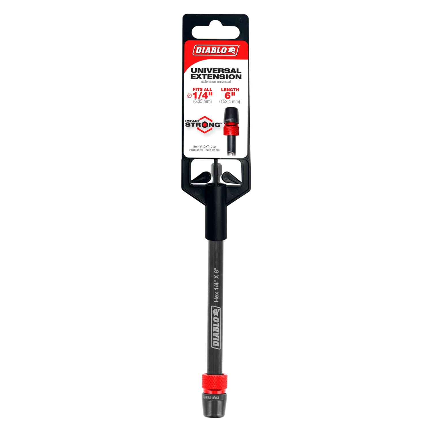 Diablo DXT1010 1/4 Inch x 6 Inch Universal Extension – Tool Nut
