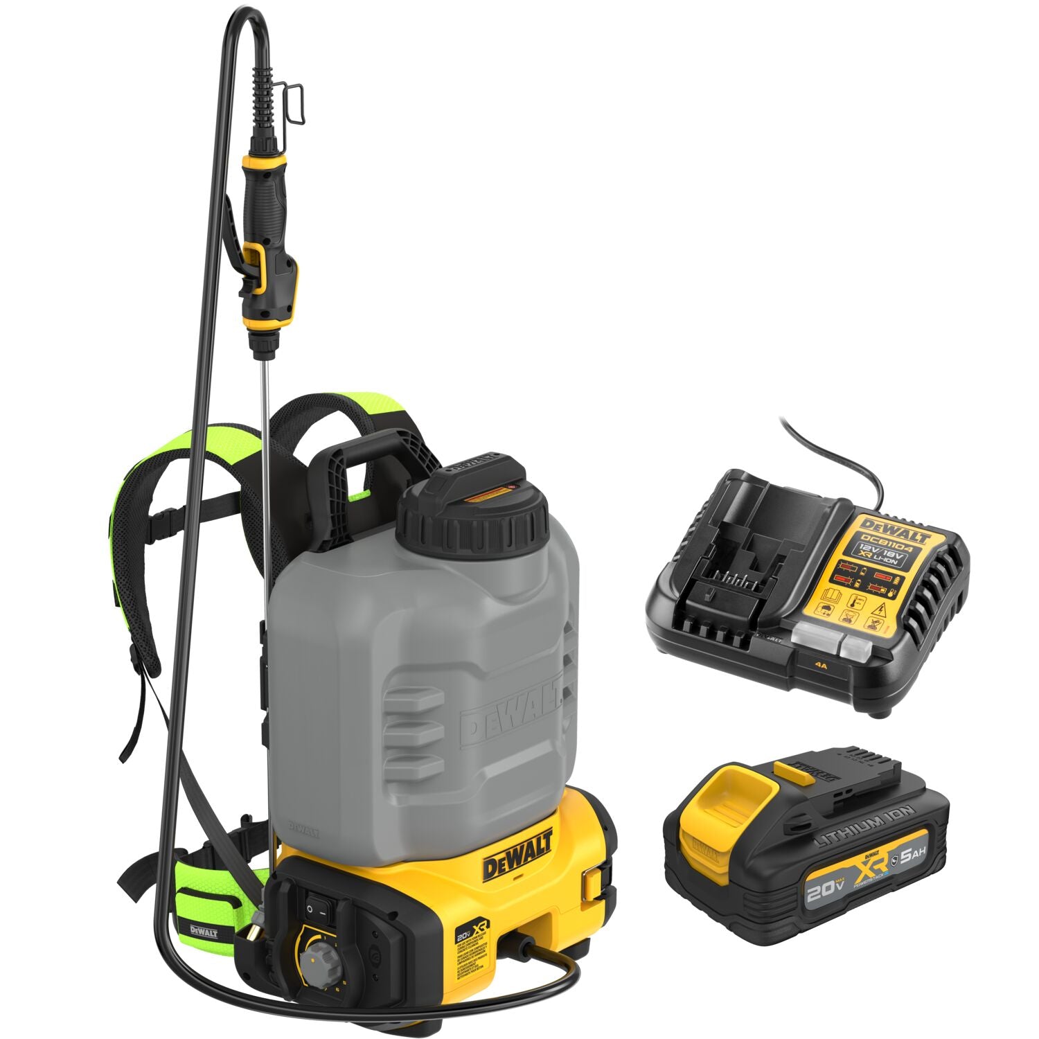 hyper tough 20v max cordless 1 gallon garden sprayer DeWalt 20V MAX XR Concrete Chemical Sprayer Kit