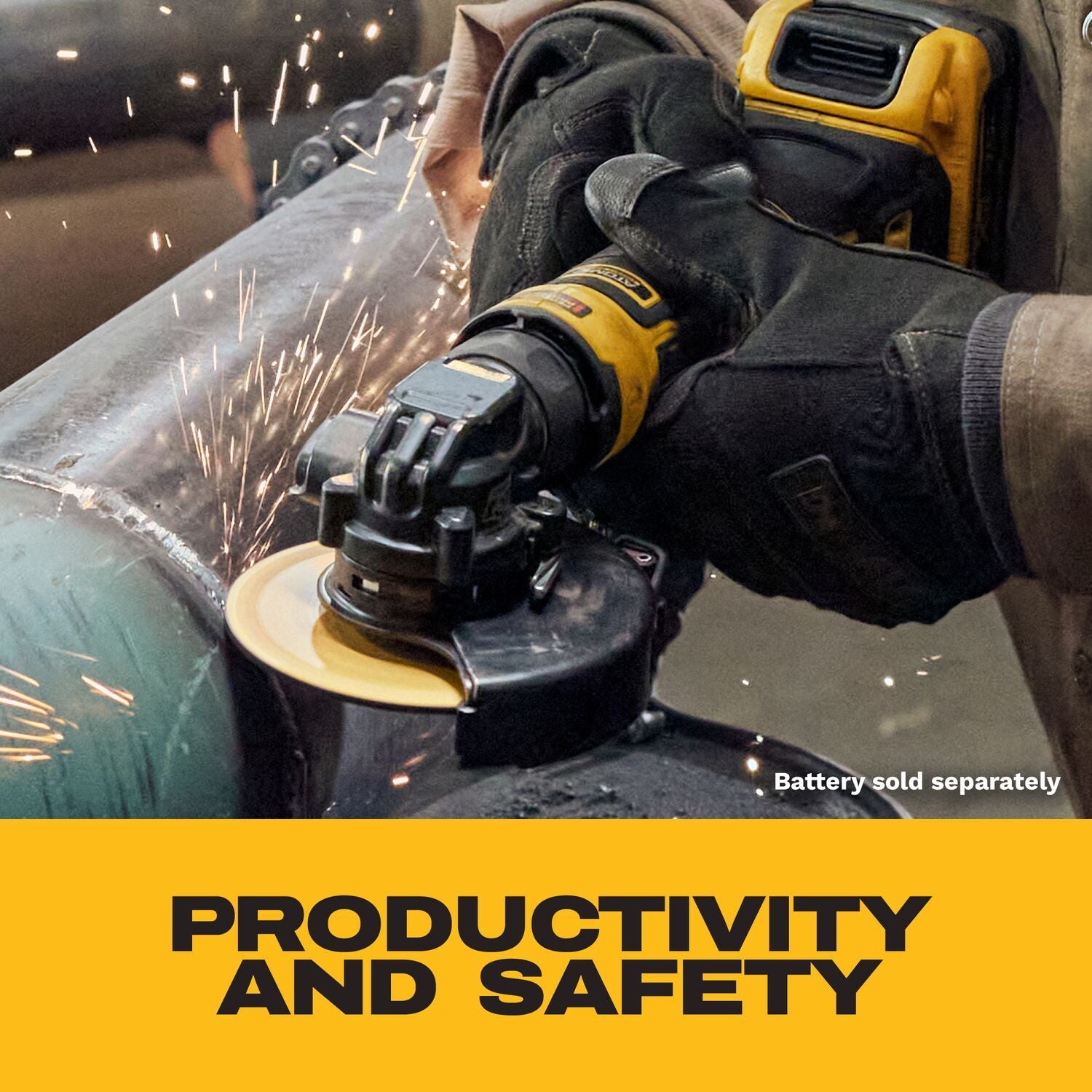 DeWALT DCG400BLR ATOMIC 20V MAX 4-in. Angle Grinder with Lanyard Ready Attachment Point, Tool Only