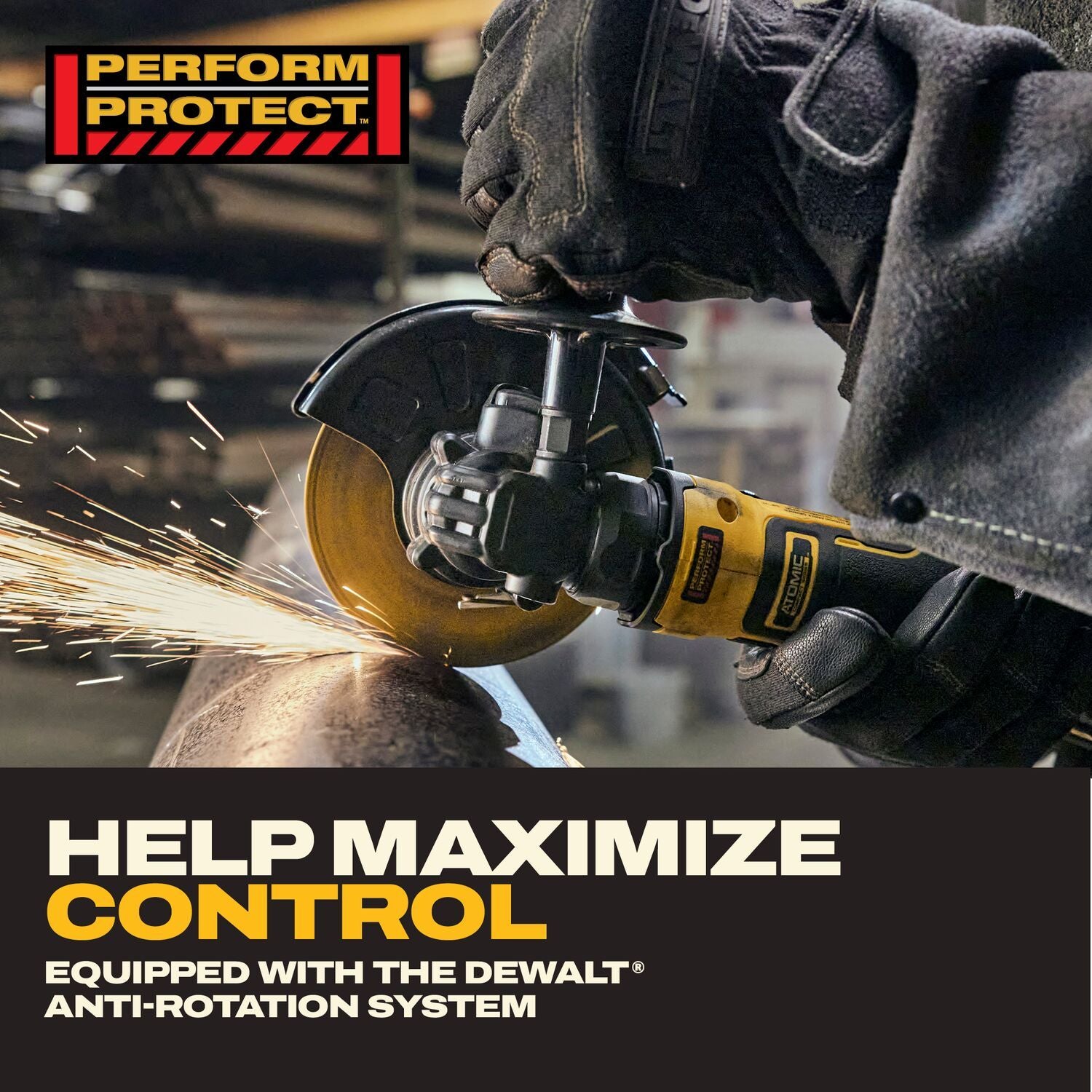 DeWALT DCG402B 20V MAX ATOMIC 4.5-in. Angle Grinder, Tool Only