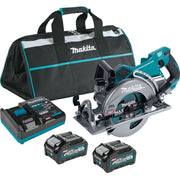 Makita 40V max XGT Brushless Cordless Rear Handle 7-1/4" Circular Saw 4.0Ah Kit w/ 2-Batteries