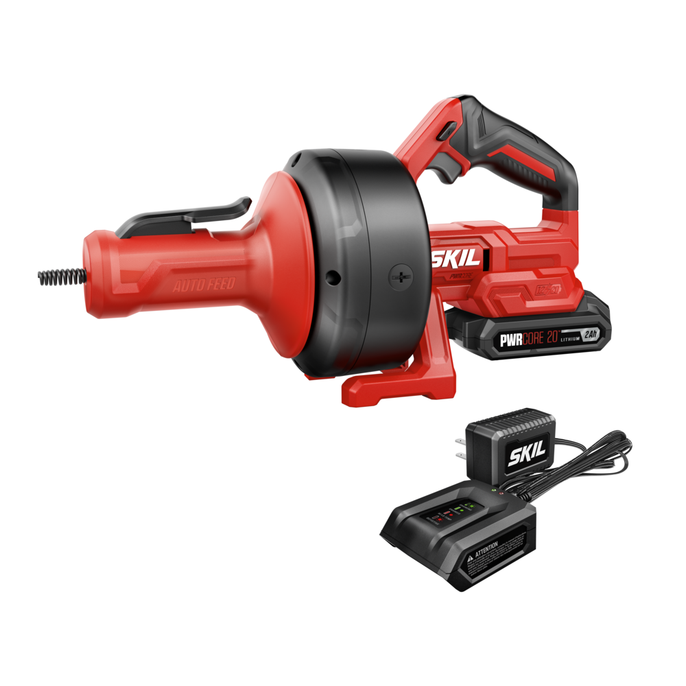 SKIL AU0225D-12 MULTIVOLT Power Snake Drain Cleaner 20V Kit – Tool Nut