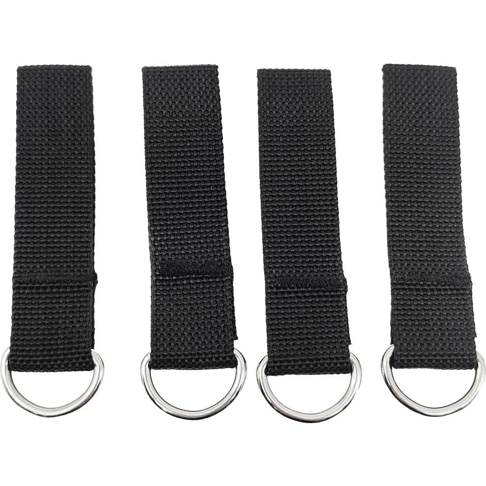 LAUTUS Heavy Duty Leather Tool Belt Strap Connectors – 4-Pack Suspender Loop Hooks, Fits Belts Up To 3 Inch, Full Grain Leather