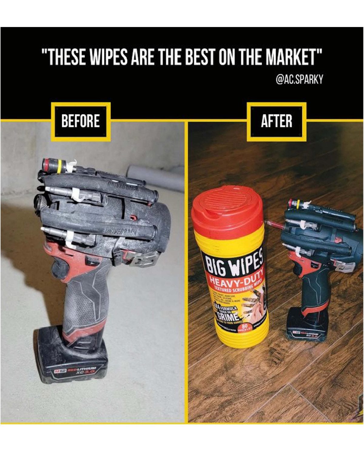 Big Wipes Industrial Cleaning Heavy Duty Pro+, 80-Count