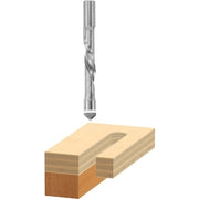 Bosch 85187 1/2 In. x 1-1/4 In. High Speed Steel Pilot Panel Down Spiral Router Bit