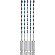 Bosch HCBG0405T 5-Piece 3/16" x 6" BlueGranite Turbo Carbide Hammer Drill Bits