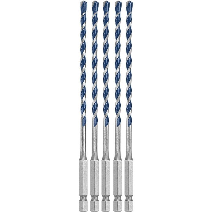 Bosch HCBG0405T 5-Piece 3/16" x 6" BlueGranite Turbo Carbide Hammer Drill Bits
