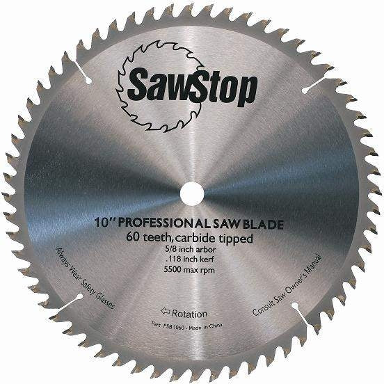 Sawstop CB104 184 60-Tooth 10 in. Combination Table Saw Blade